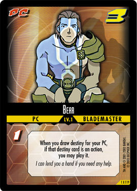 Dot Hack Bear 1X119 Foil Card