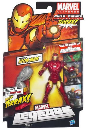 Marvel Legends Universe Extremis Iron Man w/ Terrax! BAF Part
