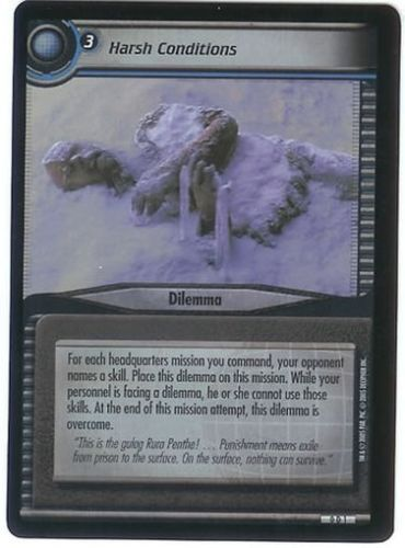 Star Trek 2nd Edition Harsh Conditions 0D1 Foil Promo Card