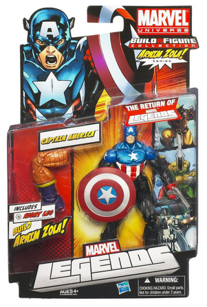 Marvel Legends Universe Captain America Figure w/ Arnim Zola BAF Part