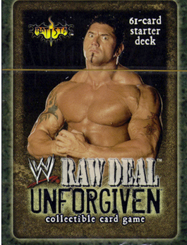 WWE Raw Deal Unforgiven Batista Starter Deck