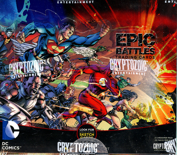 Cryptozoic DC Epic Battles Trading Cards 12 Box Case