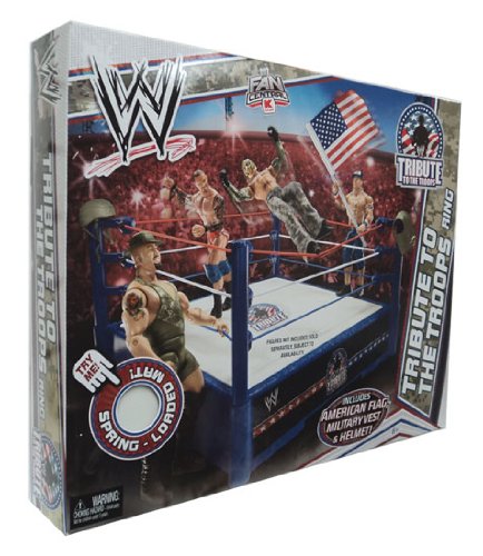 Mattel WWE Wrestling Fan Central Exclusive Tribute To The Troops Ring