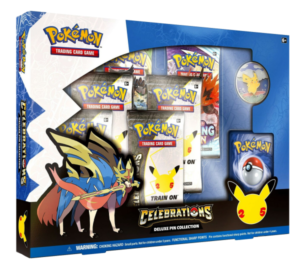 Pokemon Celebrations: Deluxe Pin Collection - Zacian 6ct Case