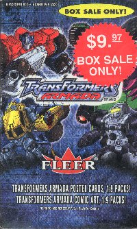 Transformers Armada Trading Cards 6 Pack Box