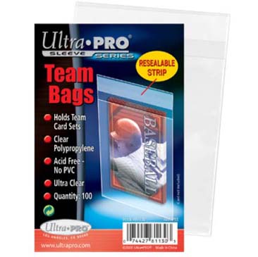 Ultra Pro Resealable Team Bags 100ct Factory Case