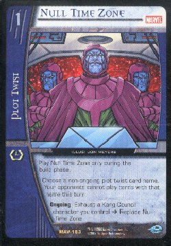 Vs System CCG Marvel Null Time Zone Rare Card
