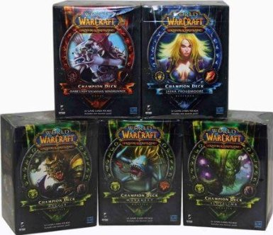 World of Warcraft TCG Set of All 5 Champion Decks
