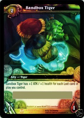 World of Warcraft TCG Sandbox Tiger  Unscratched Loot Card Lot of 6