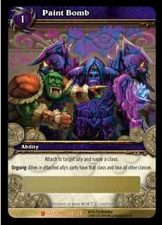 World of Warcraft TCG Paint Bomb Unscratched Loot Card