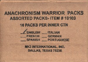 Anachronism Set 1 Warrior Packs 16ct Booster Box