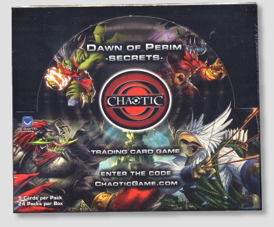 Chaotic TCG Dawn Of Perim Secrets 1st Ed Booster Box