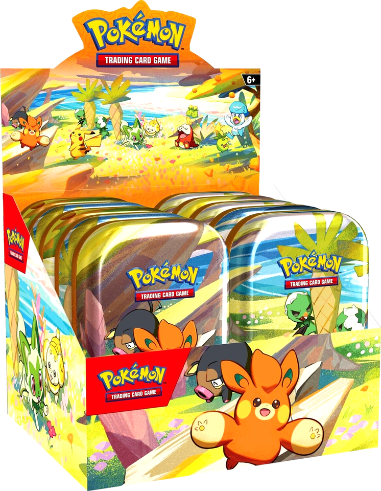 Pokemon Paldea Friends: Mini Tins 10ct Display Box