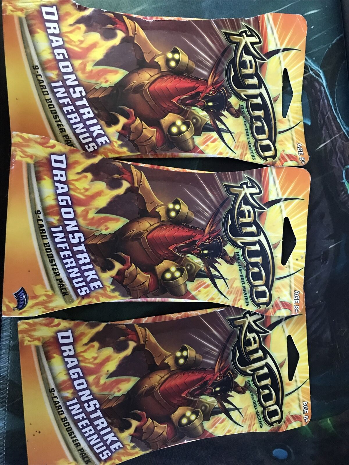 Kaijudo Dragonstrike Infernus Lot of 24 Sleeved Booster Packs
