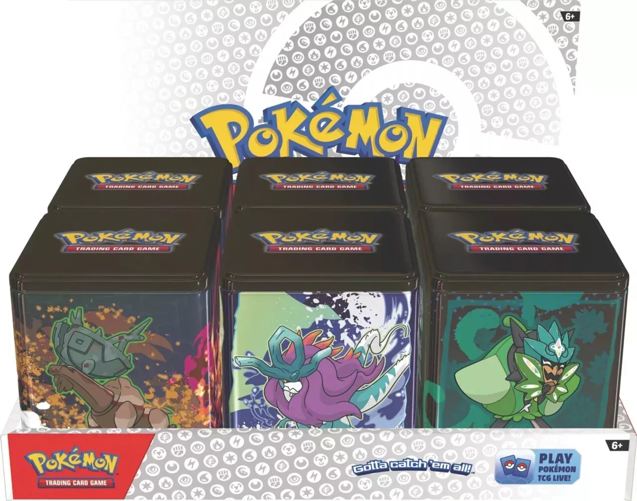 Pokemon Stacking Tin 6ct Case (Q1 2025)