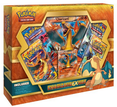 Pokemon EX Box Set - Charizard (year 2014 with 4 packs including Flash Fire)