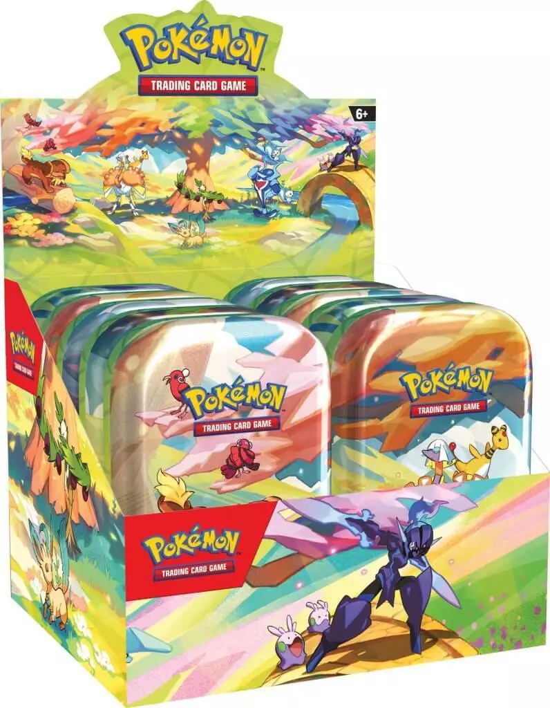 Pokemon Vibrant Paldea: Mini Tins 10ct Display Box (June Mini Tin)