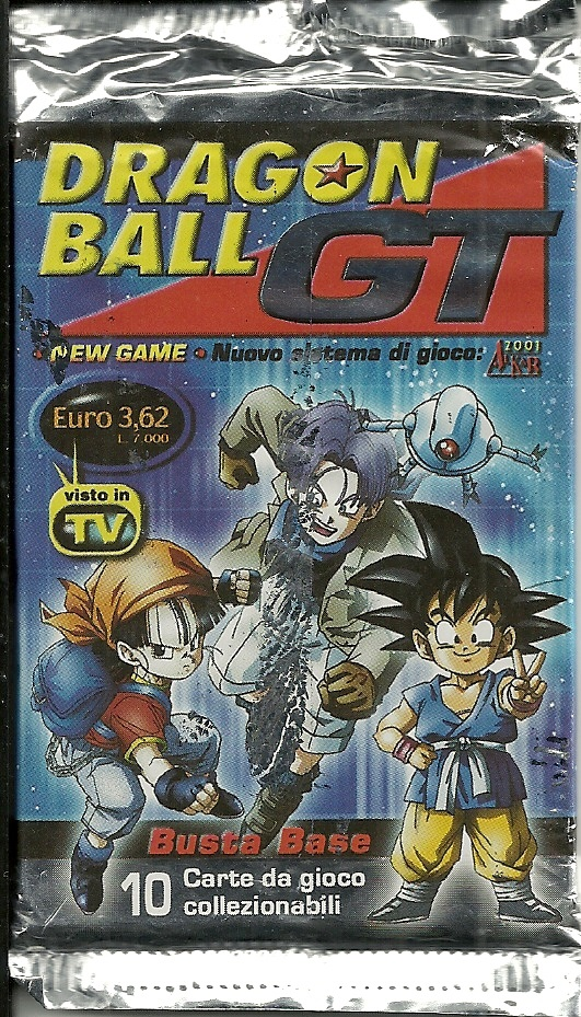 Dragonball GT Italian Language Game Cards Lot of 24 Packs
