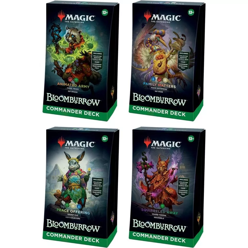 MTG Bloomburrow Set of 4 Commander Decks