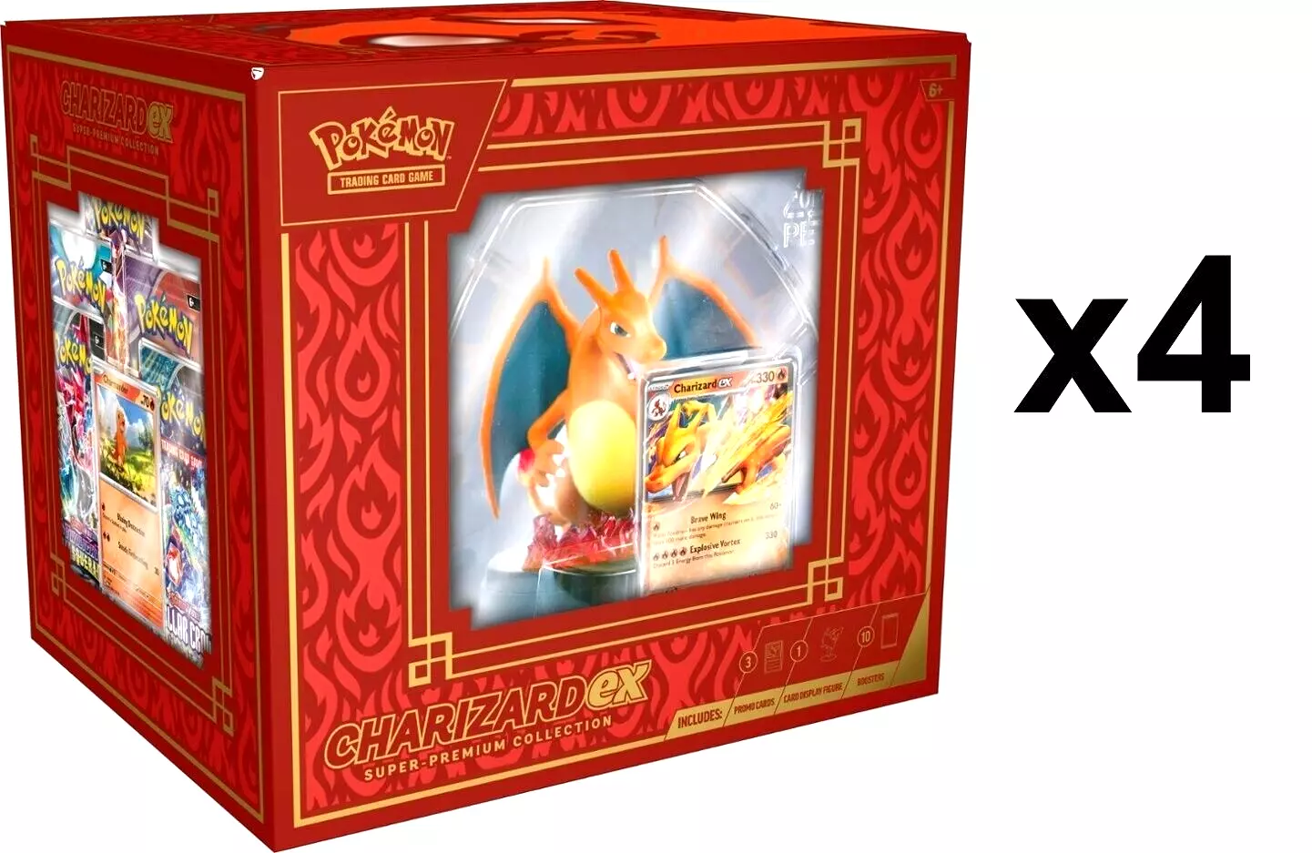 Pokemon Super Premium Collection - Charizard 4ct Case