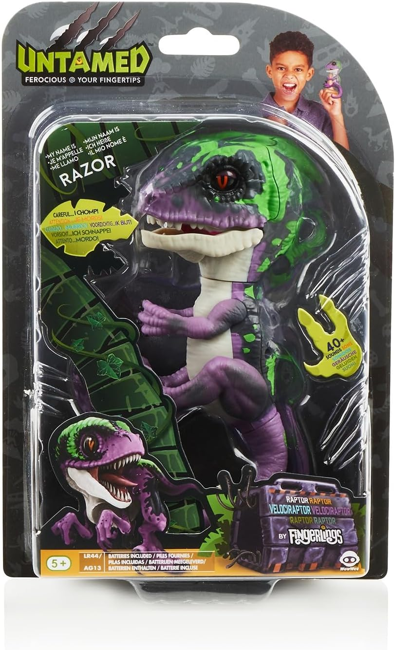 Fingerlings Untamed Raptor - Razor (Purple)