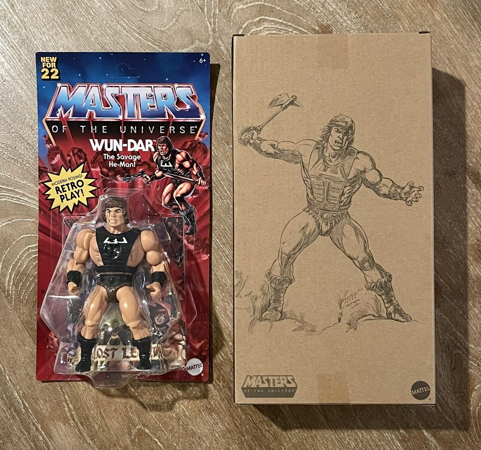 Masters of the Universe Origins Wun-Dar Savage He-Man FIgure  (HDY23-999A)