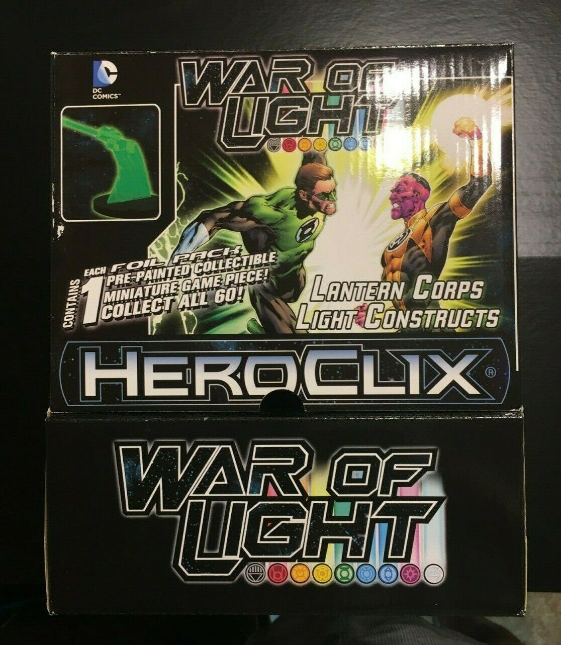 DC Heroclix Miniatures War of Light Constructs 24ct Gravity Feed Display Box