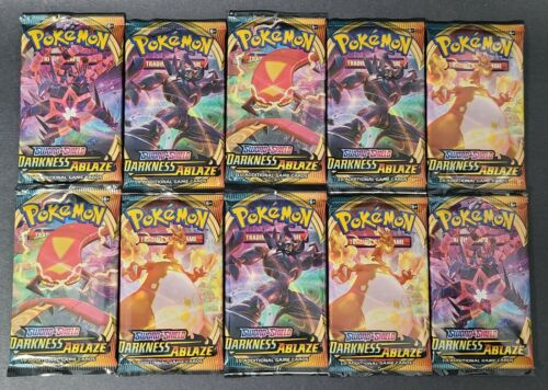 Pokemon Darkness Ablaze Lot of 36 Loose Booster Packs