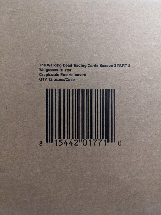 The Walking Dead Season 3 Part 2 Trading Cards 240ct Retail Blister Pack Case