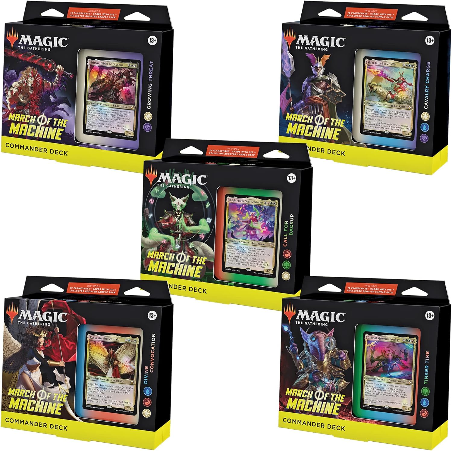 MTG March of the Machine Set of 5 Commander Decks