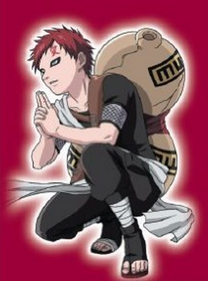 Max Protection Naruto CCG Revenge and Rebirth Bandai Official Limited Edition Card Sleeves- Gaara Pack (w/ red background)