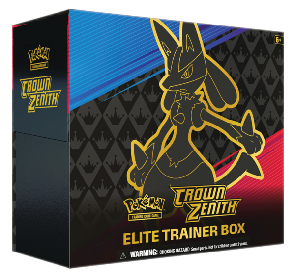 Pokemon Sword & Shield: Crown Zenith Elite Trainer Box ( Lucario )
