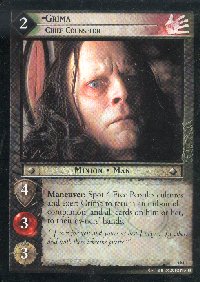 LOTR Large Grima Chief Counselor Promo Card