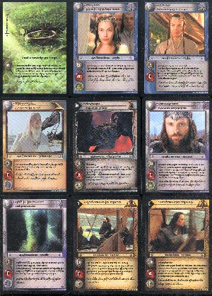 LOTR The Return of the King Anthology 17 Elvish Card Set