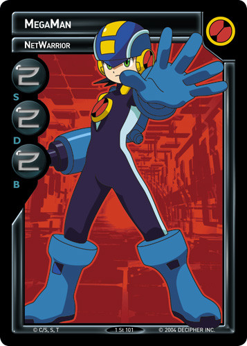 Mega Man TCG MegaMan NetWarrior 1 St101 Foil