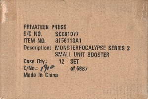 Monsterpocalypse Series 2 I Chomp NY Unit Booster Case