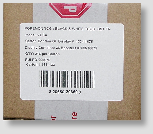 Pokemon Black & White Booster Box Case w/ Beta codes