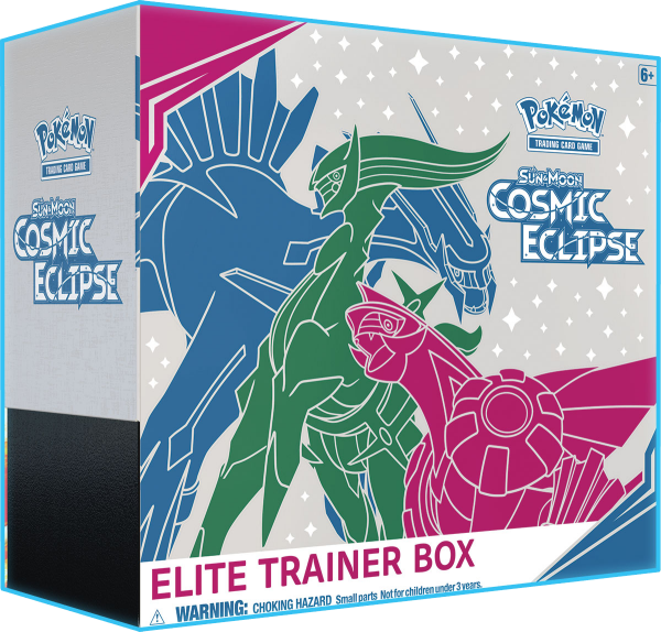 Pokemon Sun & Moon: Cosmic Eclipse Elite Trainer Box (Arceus, Dialga and Palkia)