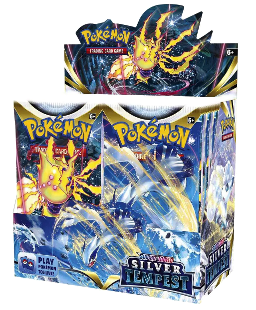 Pokemon Sword & Shield: Silver Tempest 6ct Booster Case