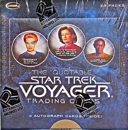 Rittenhouse Star Trek Voyager Quotable Trading Cards Box