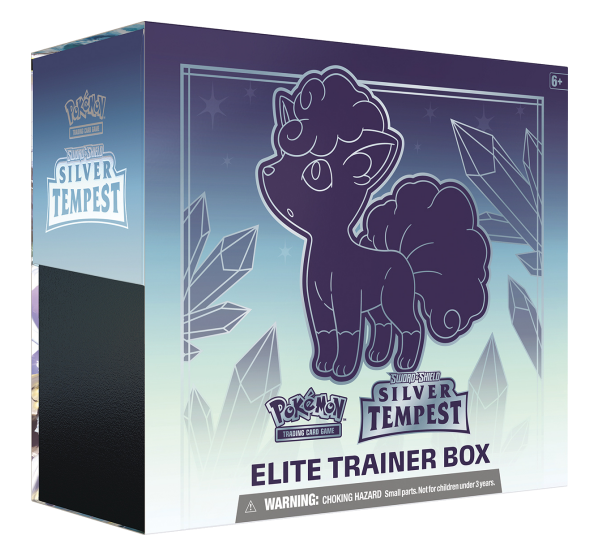 Pokemon Sword & Shield: Silver Tempest Elite Trainer Box ( Alolan Vulpix )
