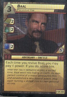 Stargate TCG System Lords Baal Ultra Rare Card