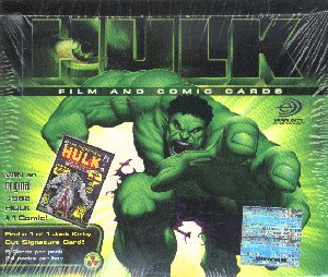 Hulk Comic & Film Trading Cards Box