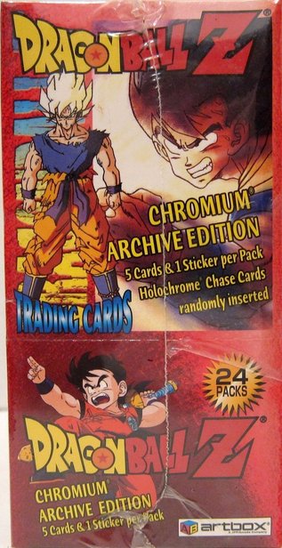 Artbox Dragonball Z Chromium Archives Trading Cards Box